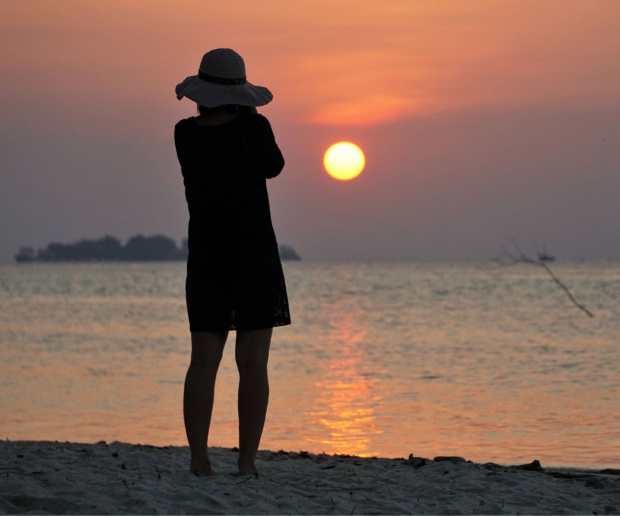 Sunset on Karimunjawa beach